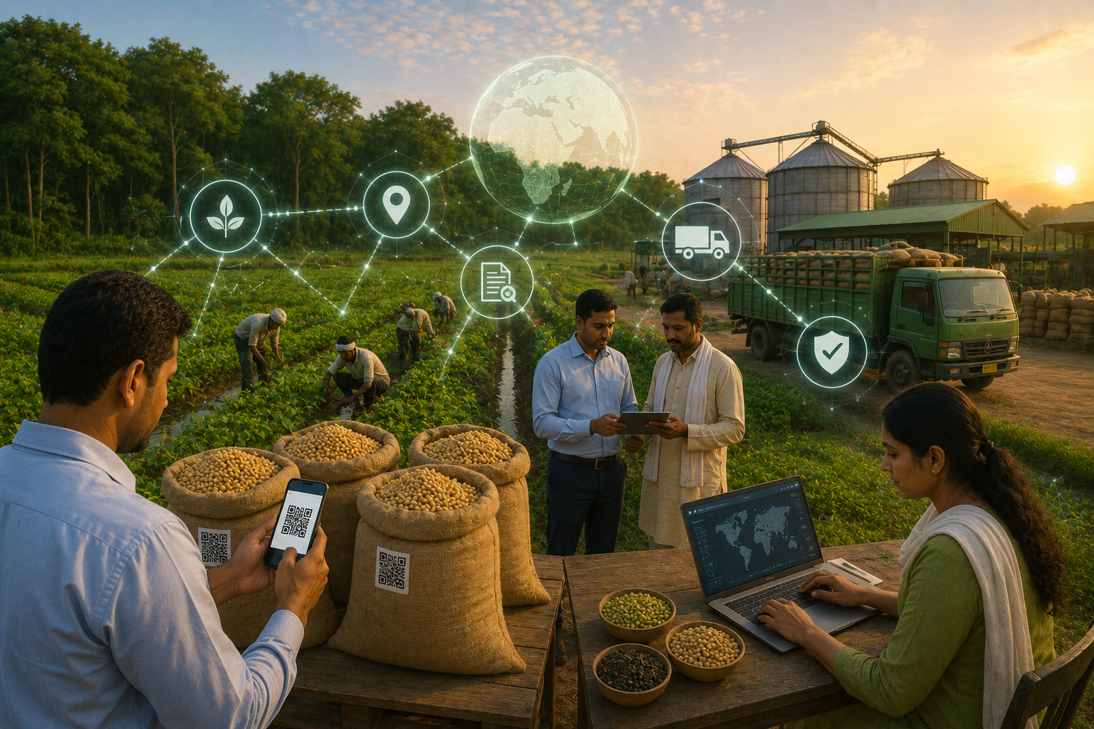 Traceability in Agri-Commodities: Implementing Blockchains and QR Sourcing to Prove Deforestation-Free Crops